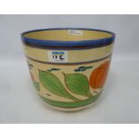 Clarice Cliff Fantasque Lilly pattern large jardiniere,