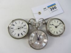 Victorian small silver key wound pocket watch case by George John Oliphant London 1870,