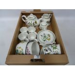 Portmeirion 'The botanic garden' tea set, six place settings,