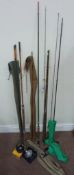 Five fly rods,