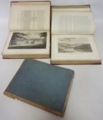 Books - Polwhele's Cornwall Volumes 1-7 in two leather bound books, published for Cadell and Davies,