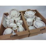 Fine china rose patterned tea,