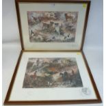 'Foxed' & 'The Wild Bunch' limited prints, Gillian Carries, signed pencil 319 & 332,