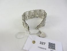 Silver eight bar gate bracelet hallmarked Condition Report <a href='//www.