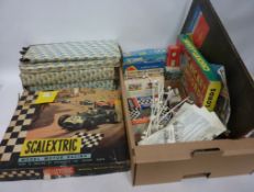 1960s Tri-ang Scalextrix 'Model Motor Racing' boxed set; Electra and Ford Mirage cars and track,