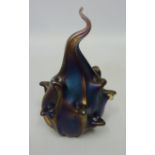 Glasform iridescent ring tree paperweight signed by John Ditchfield Condition Report