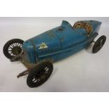 Alfa Romeo tin plate clockwork P2 race car,