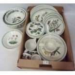 Portmeirion 'The Botanic Garden' dinnerware, six place settings, with ramekins,