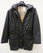 Burberry Duffle leather jacket size 12 Condition Report <a href='//www.
