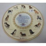 Aynsley 'The Dog' decorative plate with poem after Michael Gillow Condition Report