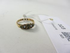 Victorian emerald and seed pearl ring hallmarked 18ct Condition Report <a