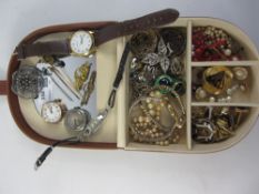 Swiss 9ct gold wristwatch London import marks, Victorian bar brooches, stickpins, watches, brooches,