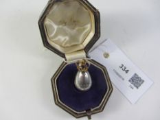 Silver 1977 silver jubilee commemorative orb with 22ct gold and amethyst crown,
