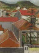 Pat Faust (British Contemporary): 'Roof Tops Funchal Madeira',