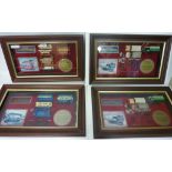 Set of four limited edition Matchbox Yesteryear display cases Condition Report