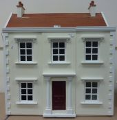 Dolls house, H 69cm with furniture,