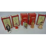 Five Royal Doulton Bunnykins - 'Sands of Time', 'Lawyer', 'Judge', 'Juliette' and 'Romeo',