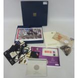 VE Day 60th anniversary coin set and various other commemorative coins Condition Report