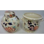 Masons Mandalay ginger jar and jardiniere,