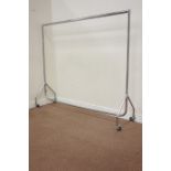 Chrome clothes rail on wheels, W183cm, H160cm Condition Report <a href='//www.