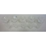 Two sets of 5 Waterford cut crystal glasses (matching previous lot) Condition Report