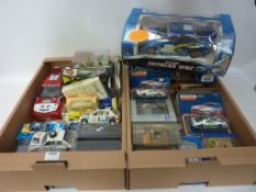 Remote control car and various model rally cars in two boxes Condition Report