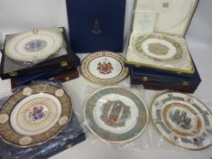 A collection of limited edition commemorative plates by various makers,