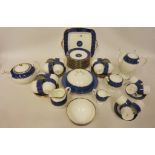 Wedgwood 'Lynn' pattern twelve place tea service and six place coffee service Condition