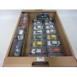 A collection of Diecast model rally cars,