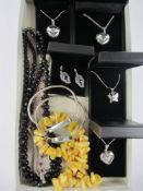 Shop stock - Pendant necklaces, pair ear-rings, bangles,