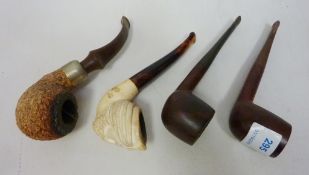 Four pipes including a K&P Peterson's pipe, Dr Plumb,