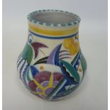 Early Poole pottery Art Deco style vase,