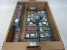 A collection of Vintage type Diecast model rally cars,