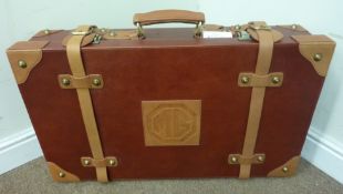 MG leather suitcase with original MG covers, as new D 74.