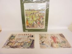 "The Park" Sue Macartney Snape Artist proof 4 print signed in pencil and six other prints (7)