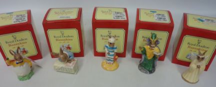 Five Royal Doulton Bunnykins - 'Mystic', 'Mother', 'Angel', 'New Baby' and 'Easter Greetings',