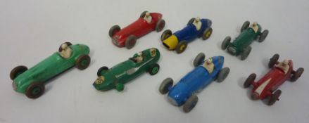 Seven Dinky racing cars, 'Vanwall' 239, 'H.M.