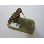 Cold painted bronze snipe on onyx pin dish Condition Report <a href='//www.