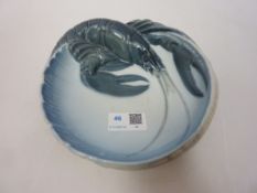 Royal Copenhagen lobster dish, model No.