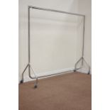 Chrome clothes rail on wheels, W183cm, H160cm Condition Report <a href='//www.