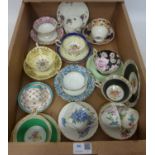 Early 20th Century and later cabinet cups in one box Condition Report <a