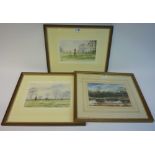 "Going Out" and "From Scent to View" pair of hunting watercolours signed by George H Griffiths