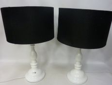 Pair of modern table lamps,
