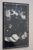 'Objects in Space 1966' screen print on acrylic with metallised foil sheet, Joe Tilson (b.