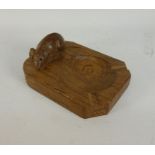 Yorkshire oak - 'Mouseman' ashtray by Robert Thompson of Kilburn Condition Report