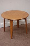 Gordon Russell oak circular coffee table, D61cm,