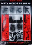 Gilbert and George serpentine gallery 2002 'Dirty Words' exhibition signed poster 100cm x 69.