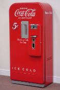 Mid 20th century 'Vendo 39' Coca Cola coin operated automated vending machine, rounded top case,