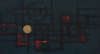 Antonin (Tony) Bartl (1912 - 1998) abstract oil,