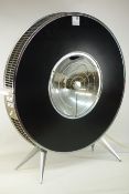 1960s black target electric heater Condition Report <a href='//www.